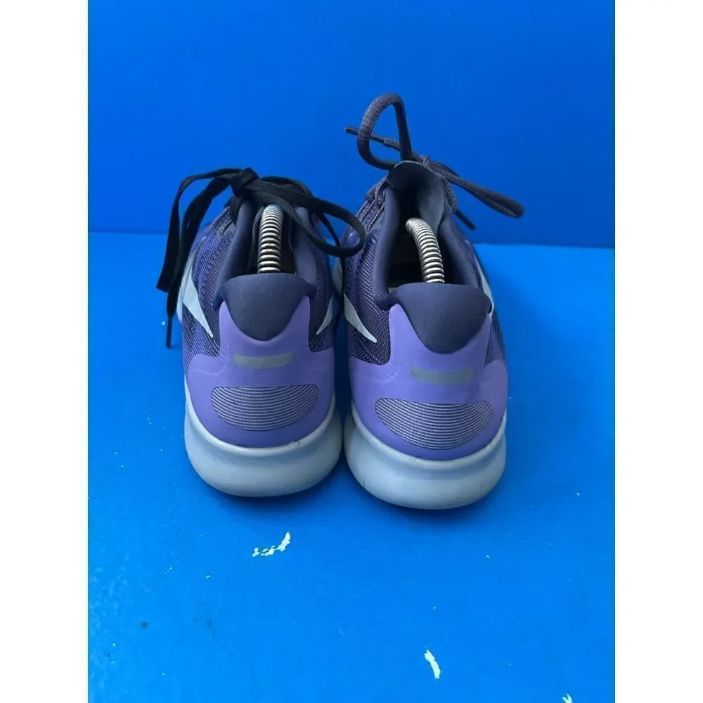 Nike Womens 9 Free RN 2017 Running Shoes Purple Lace Up Low Sneakers 880840-500